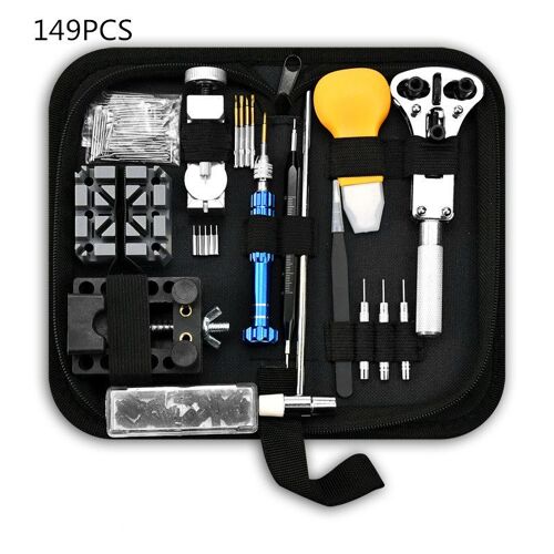 Kit de Réparation de Montres 149pcs Ensemble d'outils de Barre de Ressort Professionnel Remplacement de Batterie