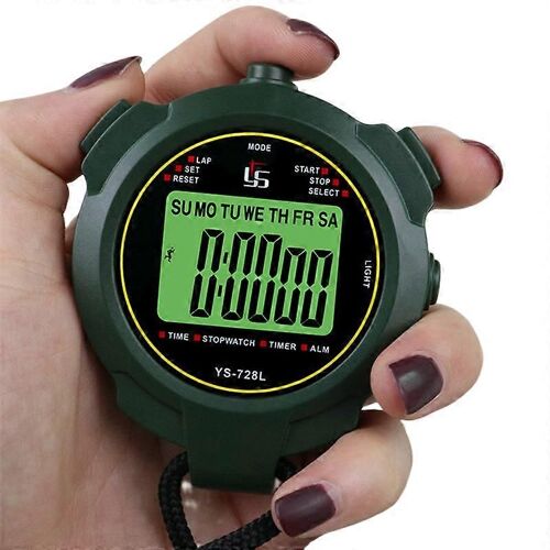 Chronomètre De Poche Numérique Noir 24h