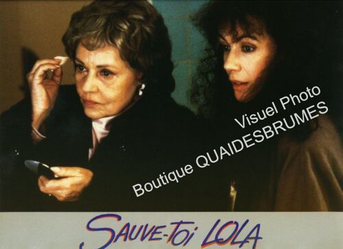 Sauve-Toi Lola : Jeu De 8 Photos D'exploitation Cinématographique - Format 24x30 Cm - De Michel Drach Avec Carole Laure, Jeanne Moreau, Sami Frey, Robert Charlebois, Jacques François - 1986