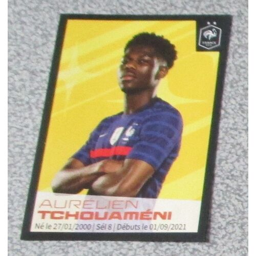 Sticker Panini Intermarché 2022 Au Plus Près Des Bleus N°42 Aurelien Tchouaméni