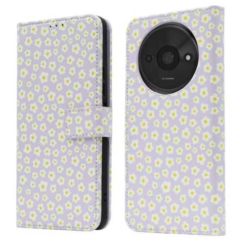 imoshion Étui de télephone portefeuille Design Xiaomi Redmi A3 White Daisy