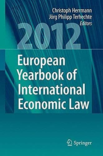 European Yearbook Of International Economic Law 2012