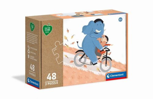 Puzzle Enfant 3x48 pièces PFF - Entre amis