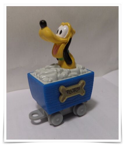 Figurine Mickey Et Ses Amis - Pluto Dans Un Wagonnet