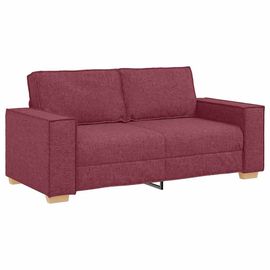 Vidaxl Canapé 2 Places Rouge Vin 140 Cm Tissu