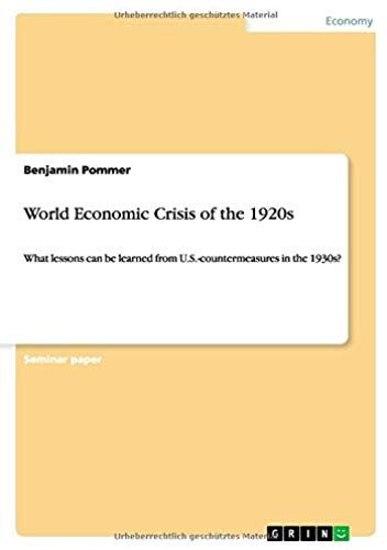 World Economic Crisis Of The 1920s