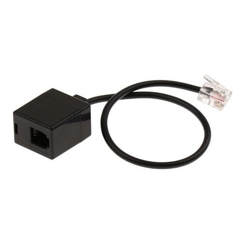 Prise Mâle Vers Connecteur Femelle Modulaire Rj9 4p4c, Séparateur Adaptateur Combiné 24.5cm / 9.64 Pouces