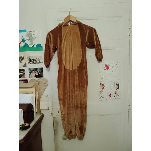 Déguisement De Lion Marron Zippé 6 Ans.