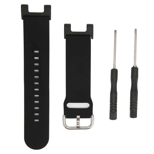 Bracelet De Montre En Silicone Smartwatch Bracelet De Montre Couleur Unique Pour Amazfit Trex Trex Pro (Noir)