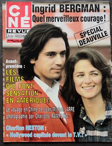 Ciné Revue N° 36 - 1982 : Ingrid Bergman - Charlton Heston - Charlotte Rampling - Nastassia Kinski ... -