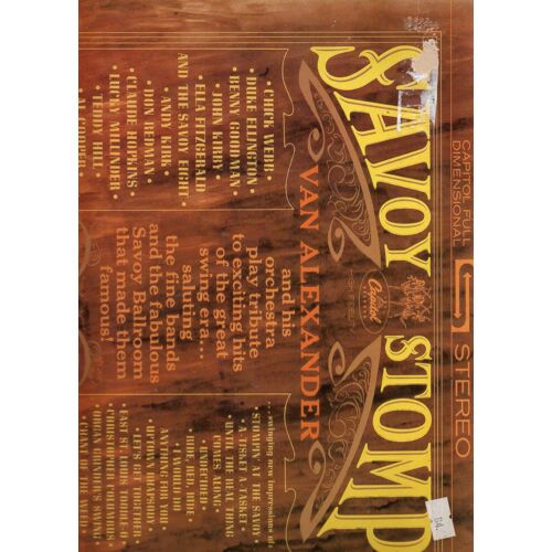 Van Alexander "Savoy Stomp" Vinyle 33 T 30 Cm - Lp - Capitol Records - Pathé Marconi Emi - 1959 - Réedition De 1984