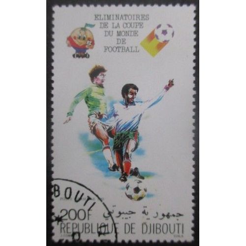 Djibouti Poste Aérienne N°148 Coupe Du Monde De Football Espagne 1982 Oblitéré