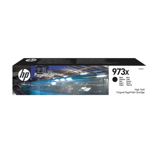 HP 973X L0S07AE pack de 1, haut rendement, cartouche d'encre d'origine, imprimantes HP PageWide, noir