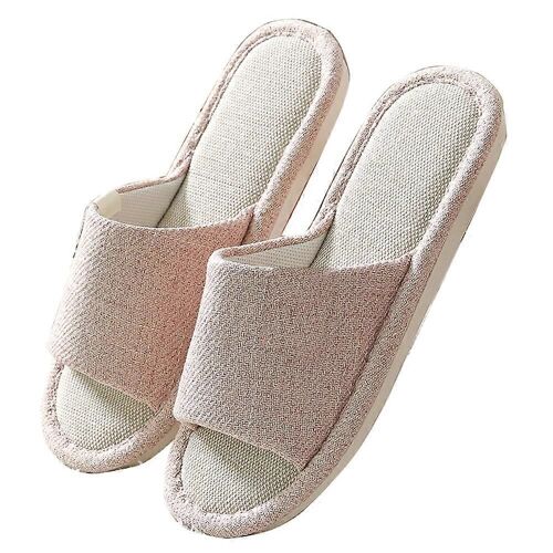 Pantoufle À Bout Ouvert Avec Mousse À Mémoire De Forme, Pantoufle D'intérieur Douce Pour Plus De Confort