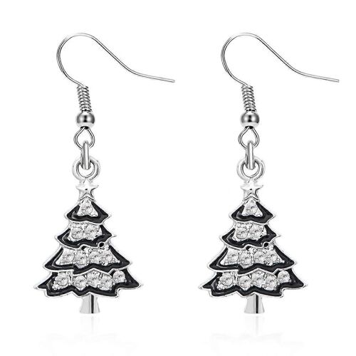 Boucles D'oreilles Pour Les Femmes À La Mode Nouvelles Boucles D'oreilles De Noël Tous Les Noël Scintillant Étoile Forme Couronne Arbre De Noël
