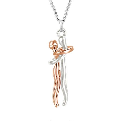 Collier Câlin, Collier Couples Pour Lui Et Elle, L'histoire De Deux Amoureux Collier Bijoux Pendentif Collier