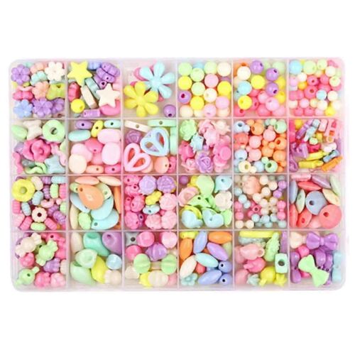 Cadeaux Pour Les Filles, Ensemble De Bricolage De Perles, Bracelet Fille De 8 Ans, 24 Couleurs