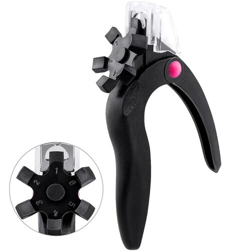 Coupe-Ongles En Acrylique Noir, Ongle Réglable En Acier Inoxydable