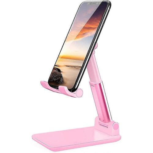 Support De Téléphone Portable, Support De Téléphone À Hauteur D'angle Réglable Pour Bureau, Support De Téléphone De Bureau Pliable, Support De Téléphone Compatible Pour Téléphone Portable / Tablette