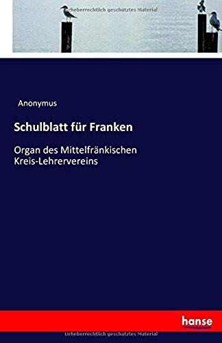 Schulblatt Für Franken