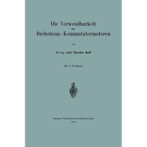 Die Verwendbarkeit Der Drehstrom - Kommutatormotoren