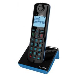 Alcatel S280 SOLO BLUE Téléphone DECT Identification de l'appelant Noir, Bleu