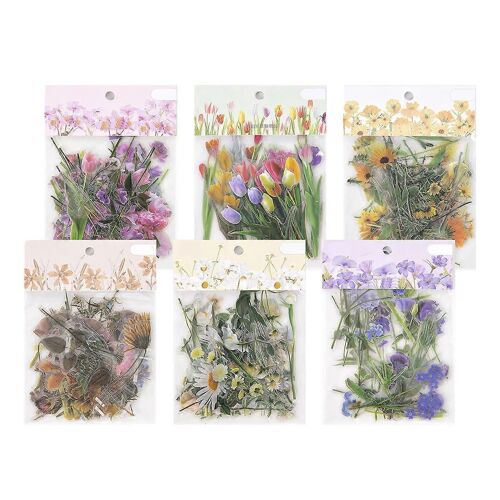 Retro Flower Stickers Pack, Self-Adhesive Decorative Stickers For Scrapbooking, Laptop, Diy Crafts, And Scrapbooks