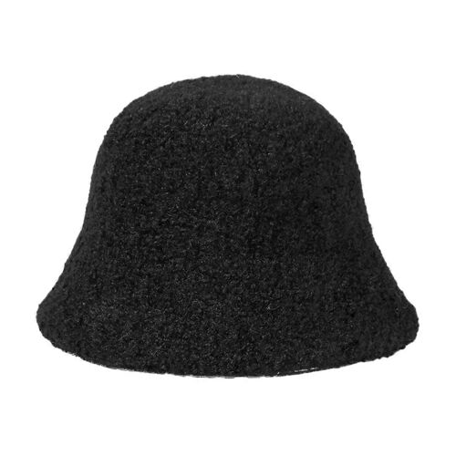 Chapeau de seau d'hiver vintage pour les femmes, chapeau cloche en fausse fourrure chaude pour le look de pêcheur en plein air