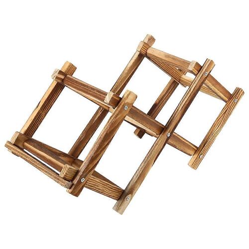 Classique Bois Porte-Bouteille Rack Rangement Home Bar Decor Étagère D'affichage Pour 3 Bouteilles