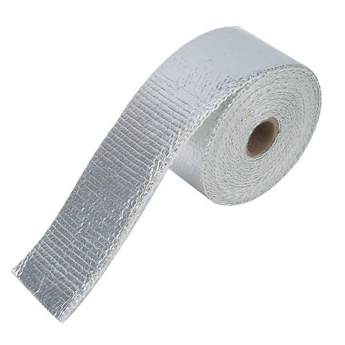5m Argent Voiture Isolation Thermique Échappement En-Tête Tuyau Wrap Tissu Avec Sangle Auto Accessoires