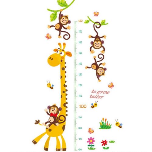 Stickers Muraux Éléphant Et Arc-En-Ciel, Stickers Muraux Pour Chambre De Bébé Fille, Décoration De Chambre, Décoration De La Maison