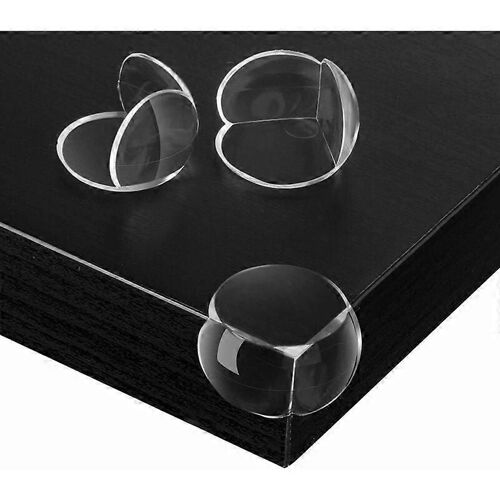 Protecteurs d'angle 20 pièces Protecteurs d'angle de table pour enfants Coins de table transparents pour meubles Adhésif et robuste avec sac à fermeture éclair