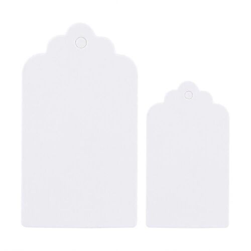 100x Blank Kraft Paper Hang Tags Wedding Party Favor Label Prix Cartes-cadeaux