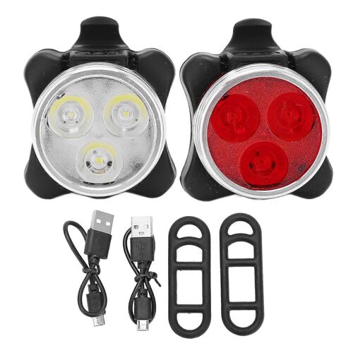 Pcs Mountain Bike Headlight And Tail Light Waterproof Lightweight Full Enclosure Design Cycling Warning Equipment