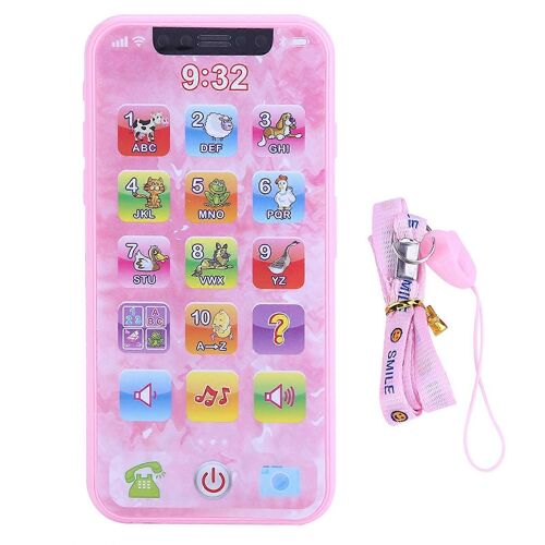Bébé Enfants Musique Jouet Simulé Téléphone Portable Éducatif Machine D'apprentissage Enfants Cadeaux (Anglais)