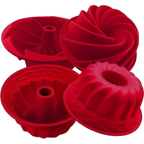 Tube De Moules À Gelée Antiadhésif De Gâteau De Poêle En Silicone Pour La Cuisson