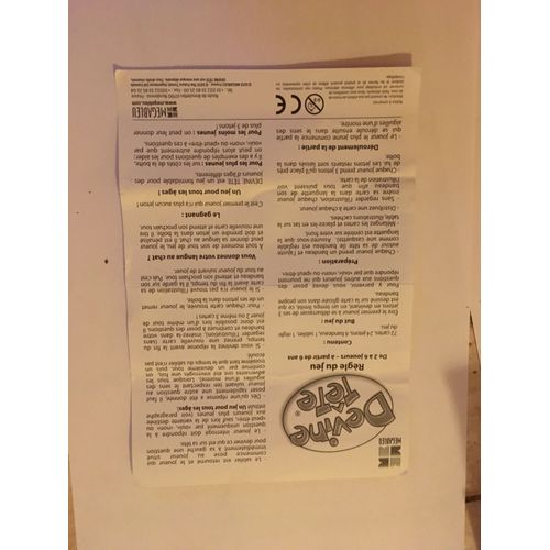 Notice Jeu Megableu Devine Tête 2013