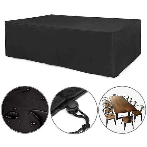 Housse De Mobilier De Jardin Imperméable À L'eau, Bâche De Protection Rectangulaire Pour Table Et Chaises, En Tissu Oxford 210d