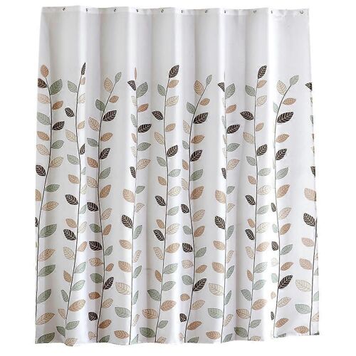 Polyester floral feuilles douche douche rideau épaissir imperméable rideau de salle de bain (S 180 * 180cm)