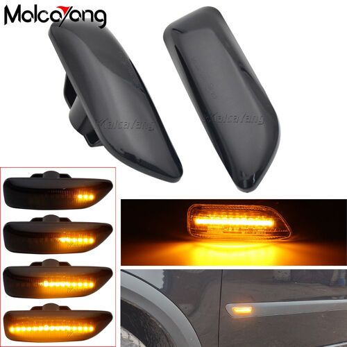Clignotant Led Pour Volvo Xc90 Mk1 Xc70 V70 Mk2 S80 Mk1 S60 Mk1, Marqueur Latéral Séquentiel, 2 Pièces