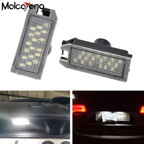 Feux De Plaque D'immatriculation Led Pour Jeep Grand Cherokee 2014 ¿ 2020 Compass Patriot Fiat 500 2013-2019 Maserati