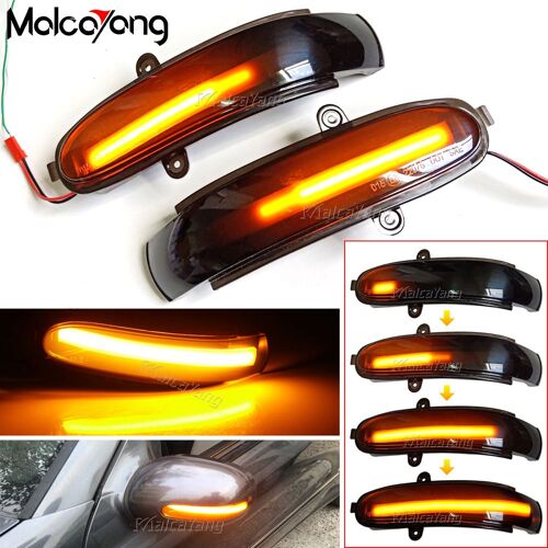 Clignotant Led Pour Mercedes Benz Classe C W203 S203 Cl203 2001 ¿ 2007, Feu De Miroir Latéral Séquentiel