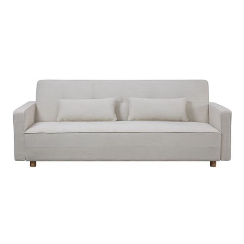 Copenhague - Canapé Convertible 3 Places En Velours Côtelé Beige