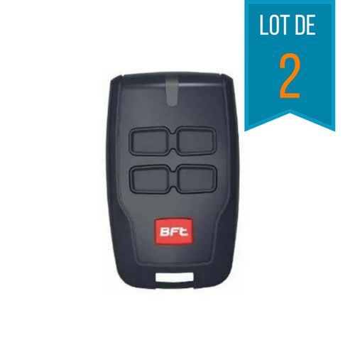 2 Télécommandes BFT B RCB 04 pour portail