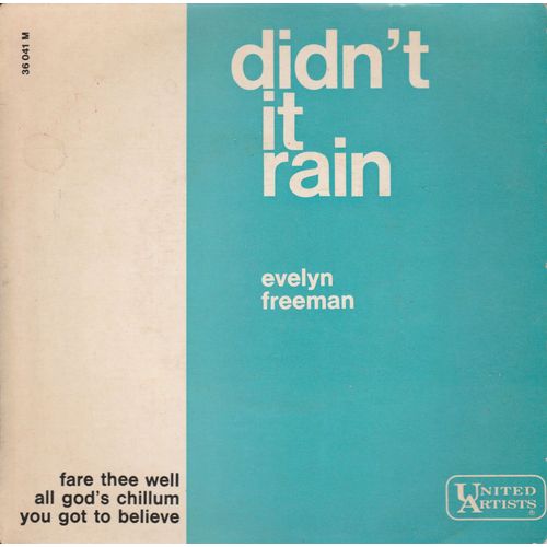 Evelyn Freeman: Didn'T It Rain 45t 17cm Vinyl Ep 1964 R&B Gospel Soul