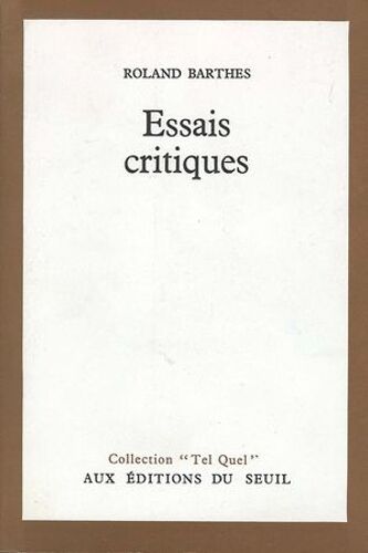 Essais Critiques