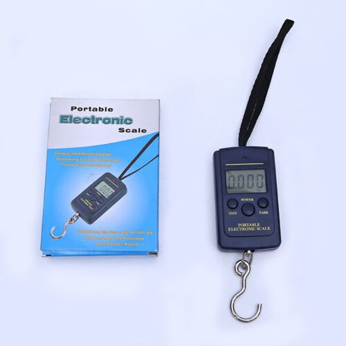 MOONBIFFY-Mini balance électronique LCD noire, balance numérique, balance de poids pour bagages, Steelyard, 0.01kg - 40kg