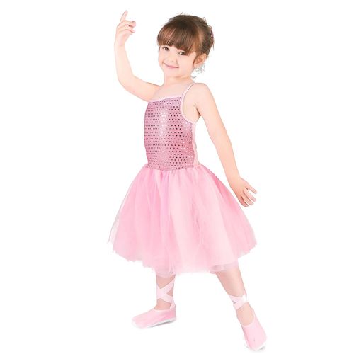 Déguisement Danseuse Étoile Rose Fille - Taille: M 7-9 Ans (120-130 Cm)