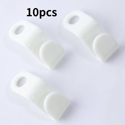 Mini cintres en plastique 10/50 pièces, pour vêtements, garde-robe, organisateur de vêtements, boucle de connexion permettant de gagner de l'espace, organisateurs de placards de chambre à coucher