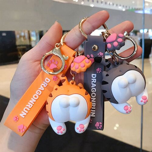 Porte-clés de voiture en forme de chat, mignon, pour Couple, amoureux, Couple, cadeau